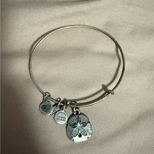 Alex and Ani Silver Sand Dollar Charm Bracelet